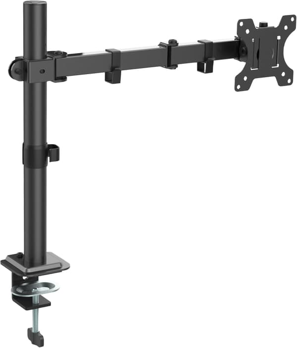Cabletech monitorarm 13-32 tommer justerbar sort