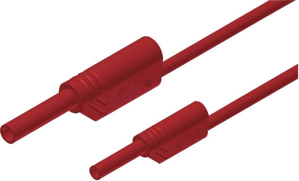 SKS Hirschmann MAL S WS 2-4 100/1 säkerhetstestledare 1m röd