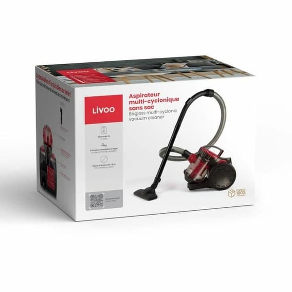 Livoo DOH105R Rød/Sort