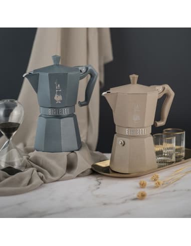 Bialetti moka exclusive kaffebrygger 3 kopper grå