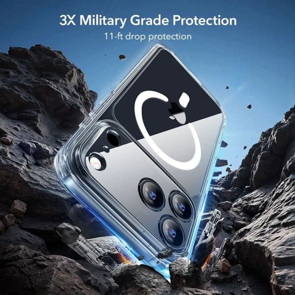 ESR Classic Hybrid Clear MagSafe Sæt til iPhone 17 Pro Max
