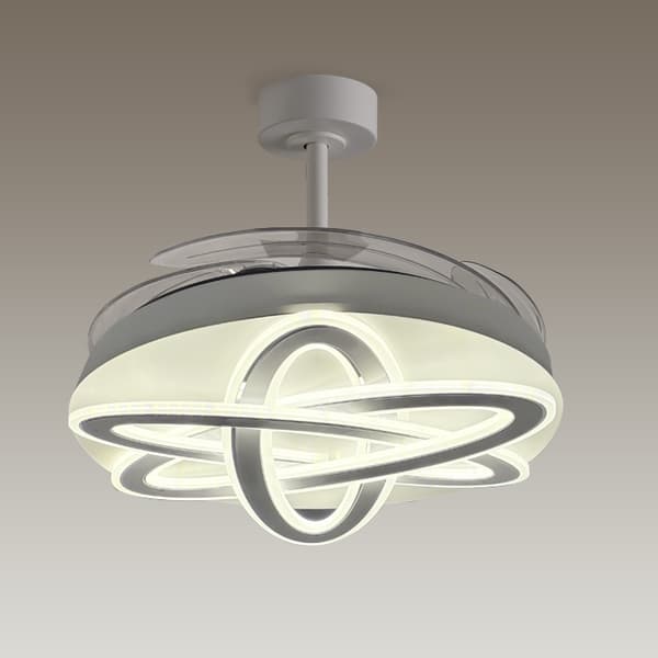 Bel Air Saturno loftventilator 200W hvid med LED-belysning