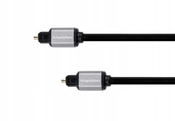 Kruger&Matz KM1219 Optisk kabel 0.5 meter sort