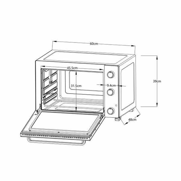 Continental Edison miniovn cemf60b3 57L