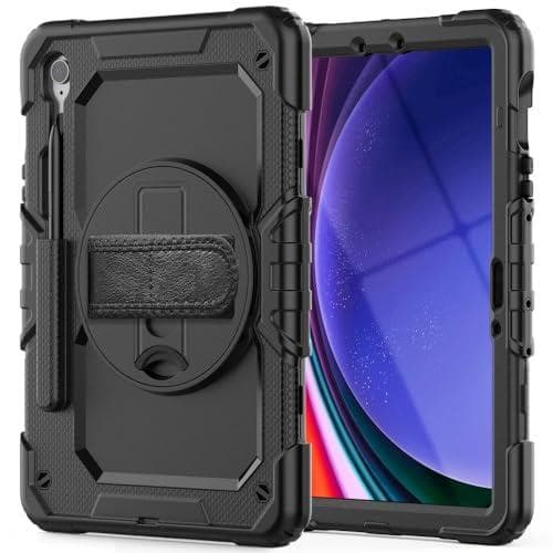 Tech-Protect Solid360 sort etui til Samsung Galaxy Tab S9 FE