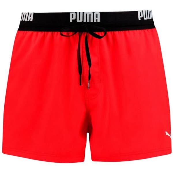 PUMA logo lyhyet uimahousut punainen