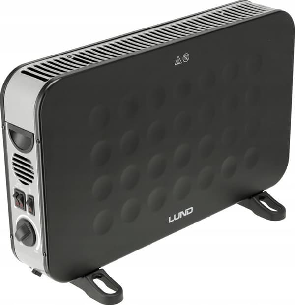Toya Lund 2000W sort konvektorvarmer