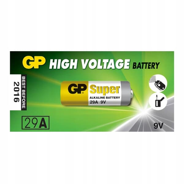 GP Batteries 29a 9V 18mAh alkaline batteri