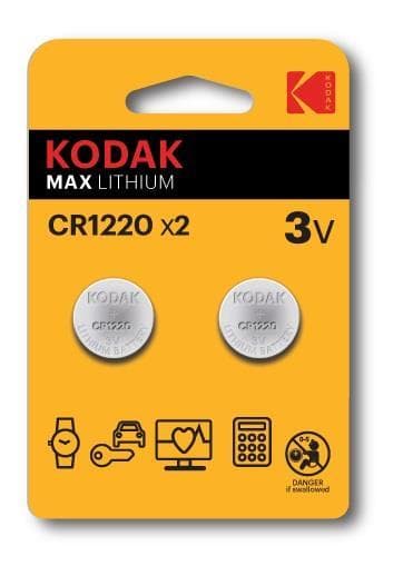 Kodak Batteri Max CR1220 3V 40mAh