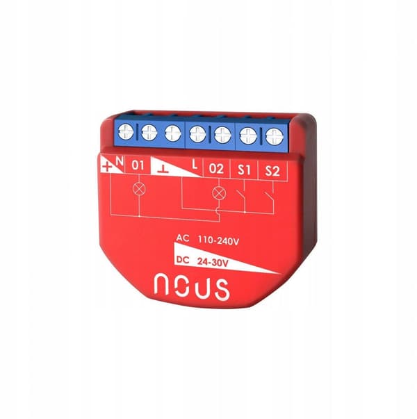 Nous B3Z ZigBee Smart Switch Modul med energimonitorering