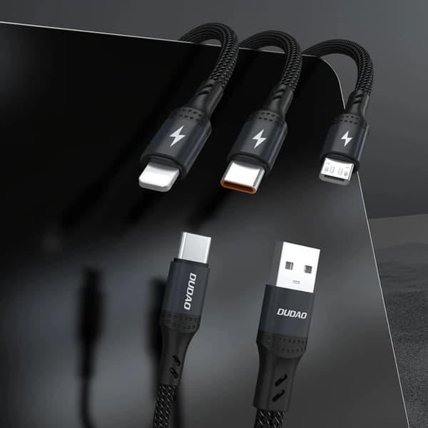 Dudao L3W USB-kabel 66W 1,2 m sort