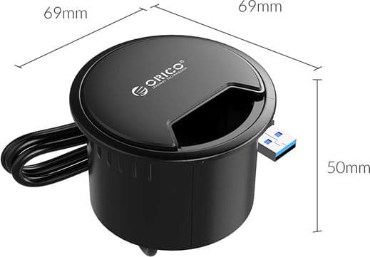 Orico desk-4u USB-hub med 4 USB-A porte