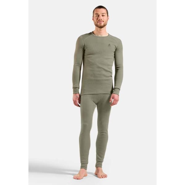 Odlo Active Warm - Grön långärmad undertröja i återvunnen polyester