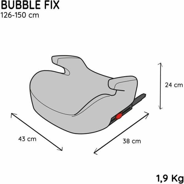 Nania Bubble Isofix sort bilsæde med Isofix-system