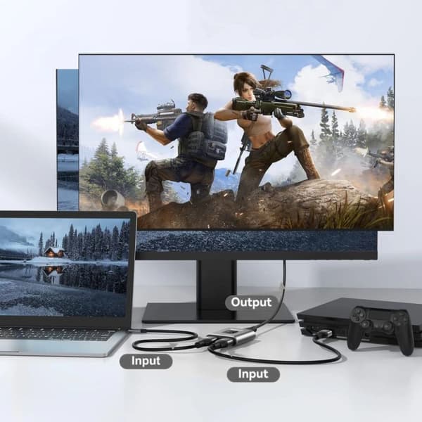 Tech-Protect hb07 HDMI Hub Adapter Gray 4K 60Hz