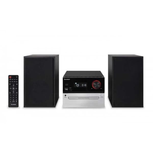 Sunstech Microanlæg sort med Bluetooth v5.3 og digital FM-tuner