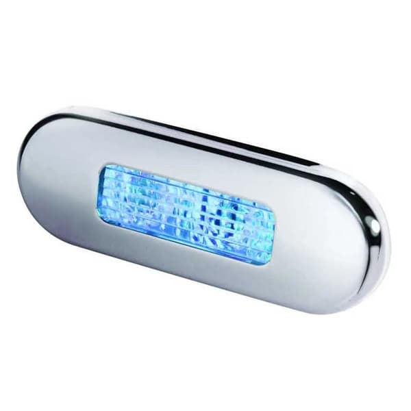 Hella Marine passage light silver/blå LED