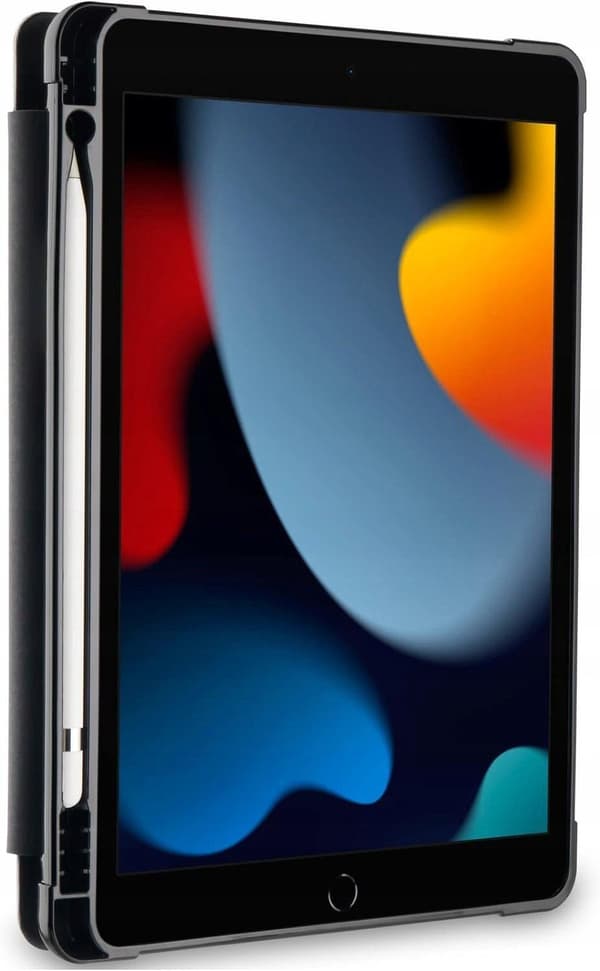 OtterBox React Folio iPad 8. ja 9. sukupolvi, musta