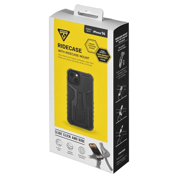 Topeak RideCase Beskyttelseshus til iPhone 14 - Sort