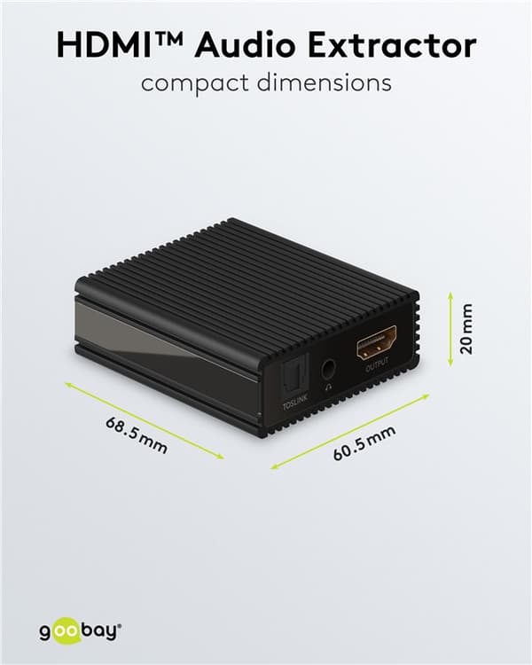 Goobay 79138 HDMI Audio Extractor 4K 30Hz