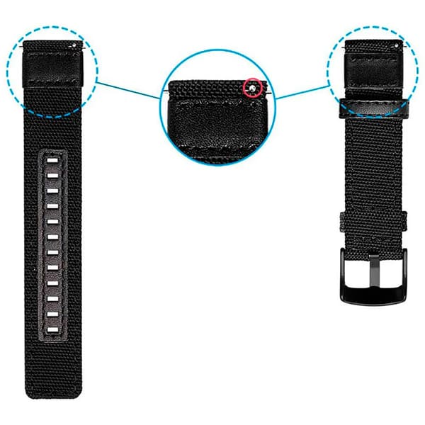 CrocoCase universel rem 20mm sort