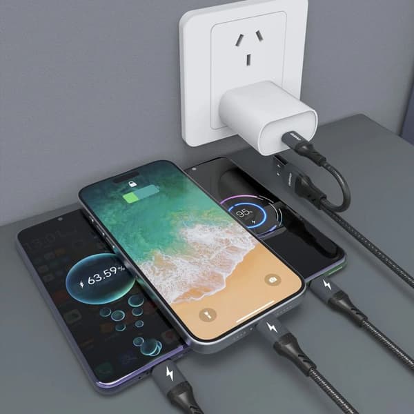 Dudao L3W USB-kaapeli 66W 1,2 m musta