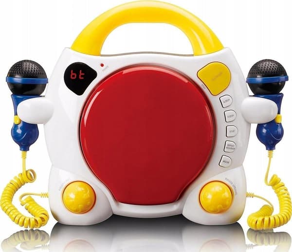 Lenco KCD-011KIDS bærbar karaoke med Bluetooth og 20 CD-sange