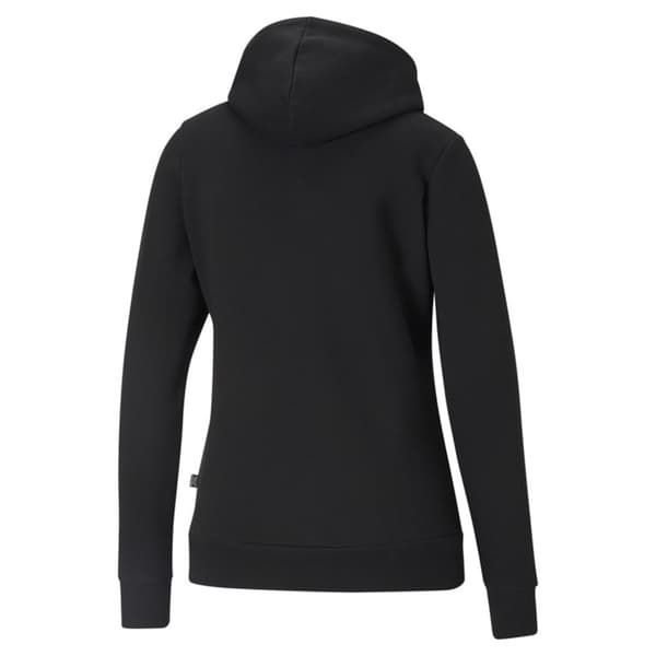 PUMA essential small logo hoodie sort