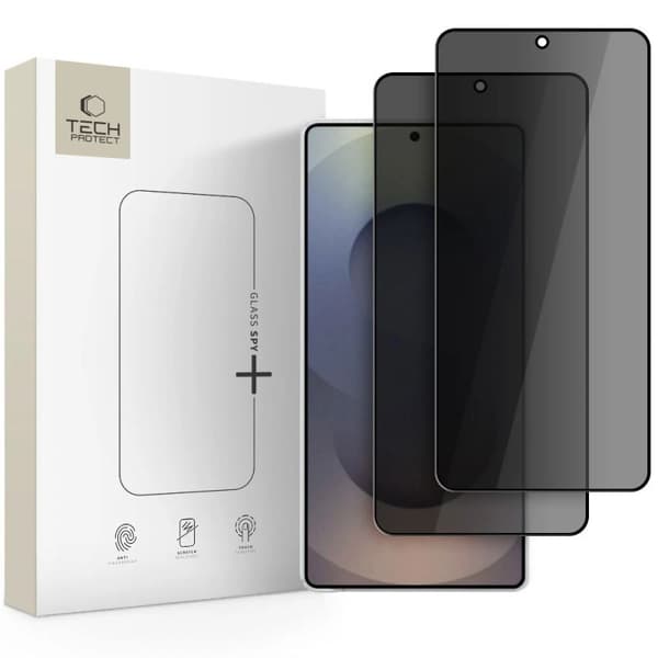 Tech-Protect glass spy+ sort 2-pack med privatlivsbeskyttelse