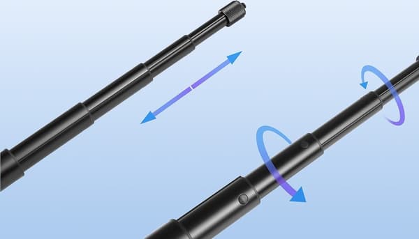 PULUZ pu815 selfie stick 110 cm sort
