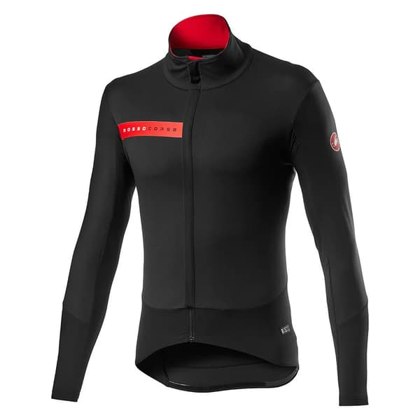 Castelli beta ros cykeljakke sort/rød