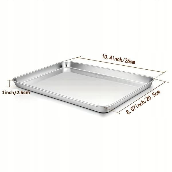 XTI premium bageplade Sølv 25,5x20,5cm
