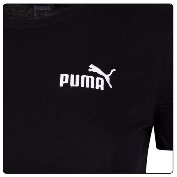 PUMA essentials+ broderi t-shirt sort