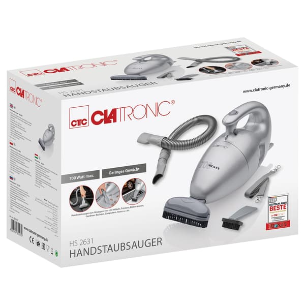 Clatronic HS 2631 Handdammsugare 700W Grå