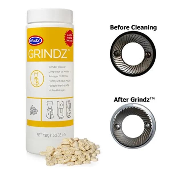 Urnex Grindz puhdistushippuset 430g Keltainen