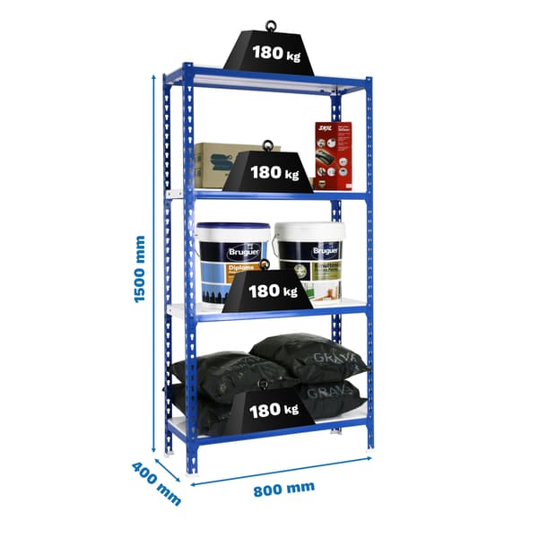 Simonrack SIMONCLICK MINI blå och vit