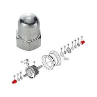 Shimano kapmøtrik M9 sølv