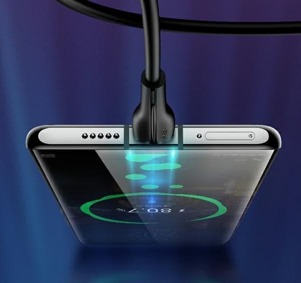 USAMS u38 USB-C ladekabel 5A 1m sort