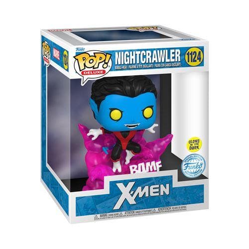 Funko Figur Pop Deluxe Nightcrawler Teleporting blå/sort