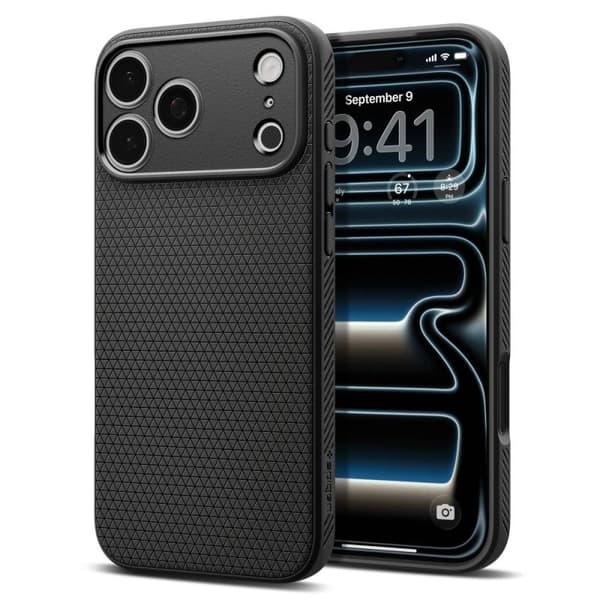 Spigen Liquid Air iPhone 17 Pro Max svart