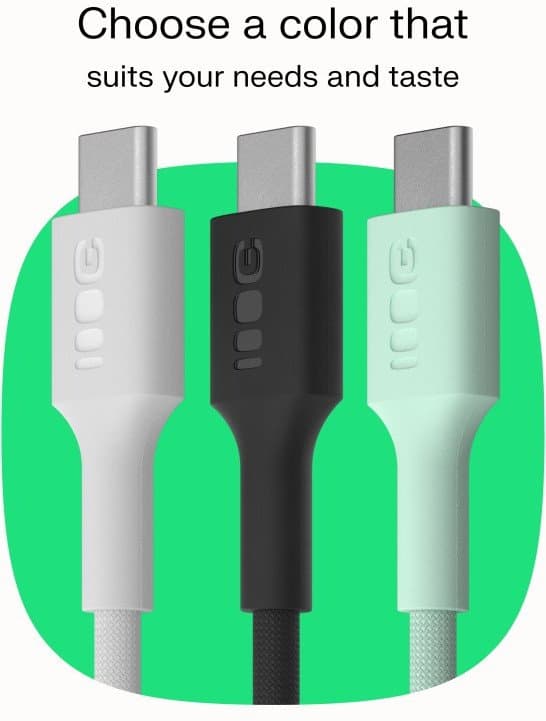 Green Cell PowerStream USB-C kabel 100W 2m vit