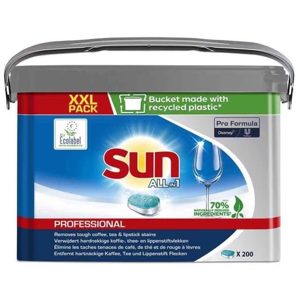 Sun astianpesutabletit all in 1 200 kpl