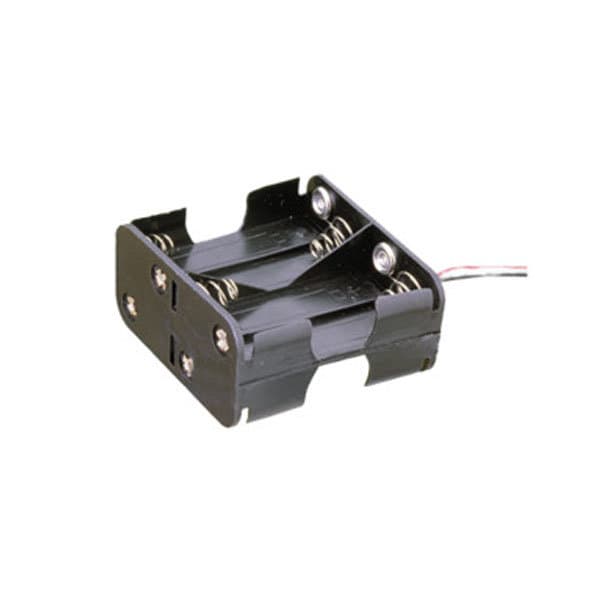 Electro DH 33.050 batteriholder til 8 AA-batterier, sort