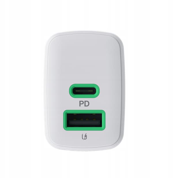 Green Cell powersource duo30 30W hvid oplader