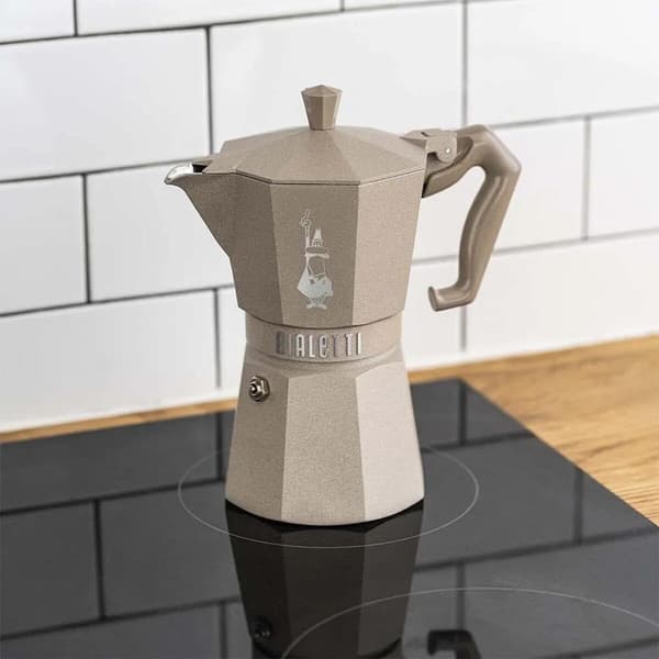 Bialetti Moka Exclusive 3 Cups Sandy