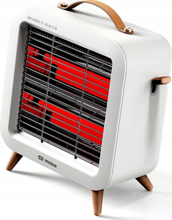 Mozos HW02 elektrisk värmare 550W vit