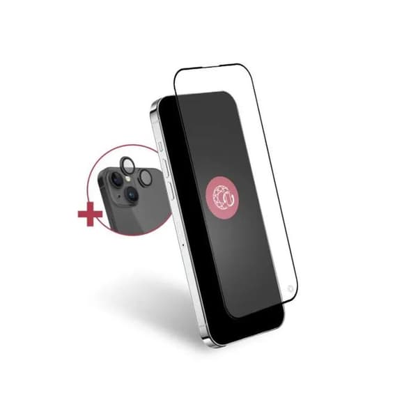 Force Glass Forceglass transparent skydd för iPhone 15 Plus