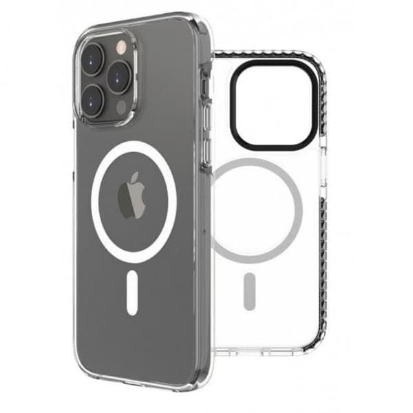 Muvit Recycletek MagSafe Shockproof Transparent/Black