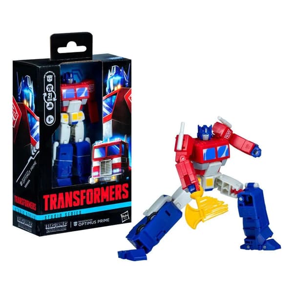 Hasbro Optimus Prime Deluxe Studio Series punainen
