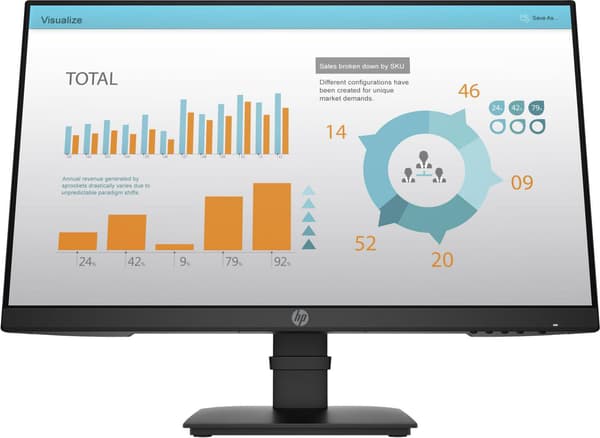 HP P24 G4 23,8 tum IPS svart